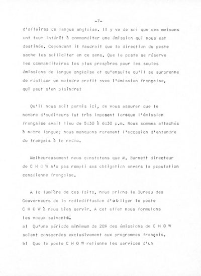 M&eacute;moire pr&eacute;sent&eacute; par la Soci&eacute;t&eacute; Saint-Jean-Baptiste de Welland