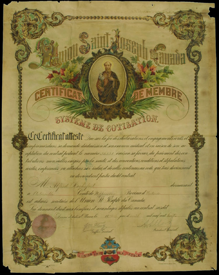 Certificat de membre