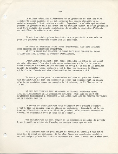 Reproduction de la deuxi&egrave;me page d’un article de l’Association de l’enseignement fran&ccedil;ais de l’Ontario (AEFO), conjointement avec l’Association des commissaires des &eacute;coles bilingues de l’Ontario (ACEBO), pour L’&eacute;cole ontarienne, 1962.