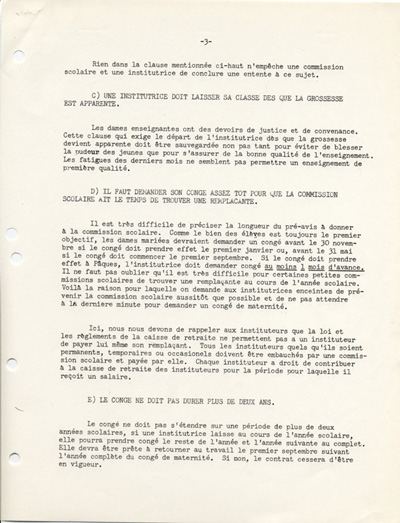 Reproduction de la troisi&egrave;me page d’un article de l’Association de l’enseignement fran&ccedil;ais de l’Ontario (AEFO), conjointement avec l’Association des commissaires des &eacute;coles bilingues de l’Ontario (ACEBO), pour L’&eacute;cole ontarienne, 1962.