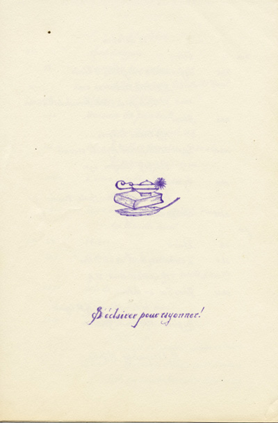 Reproduction de la quatri&egrave;me page du programme du congr&egrave;s des instituteurs bilingues du district d’inspection de l’inspecteur R&eacute;mi Millette, tenu &agrave; Kapuskasing (Ontario) en 1940 et organis&eacute; par l’Association de l’enseignement fran&ccedil;ais de l’Ontario, 1940.